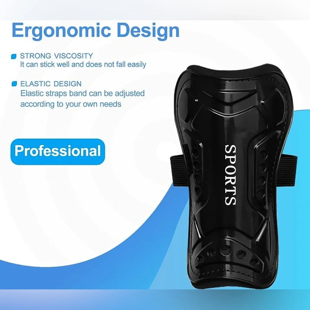 NWT Soccer Shin Guards for Youth Kids Toddler, Available in Blue or Black